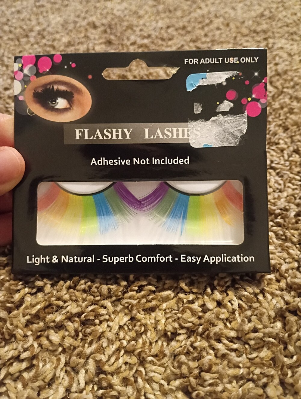 FLASHY LASHES Rainbow False Eyelashes